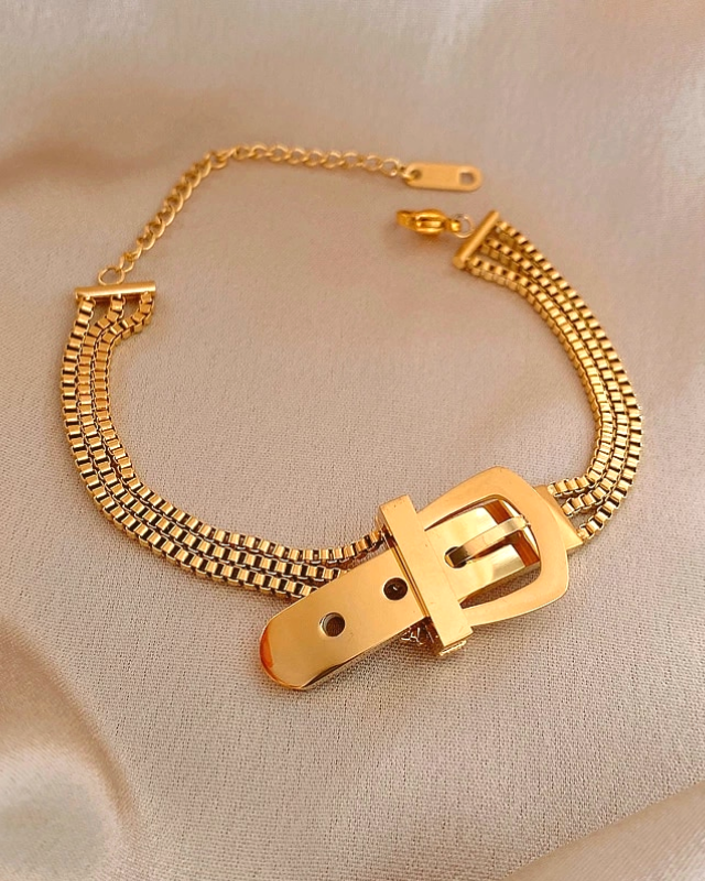 Gold Buckle Bracelet